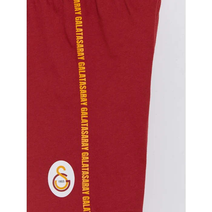 LCW Kids Turuncu Galatasaray Baskılı Erkek Çocuk Pijama Takımı