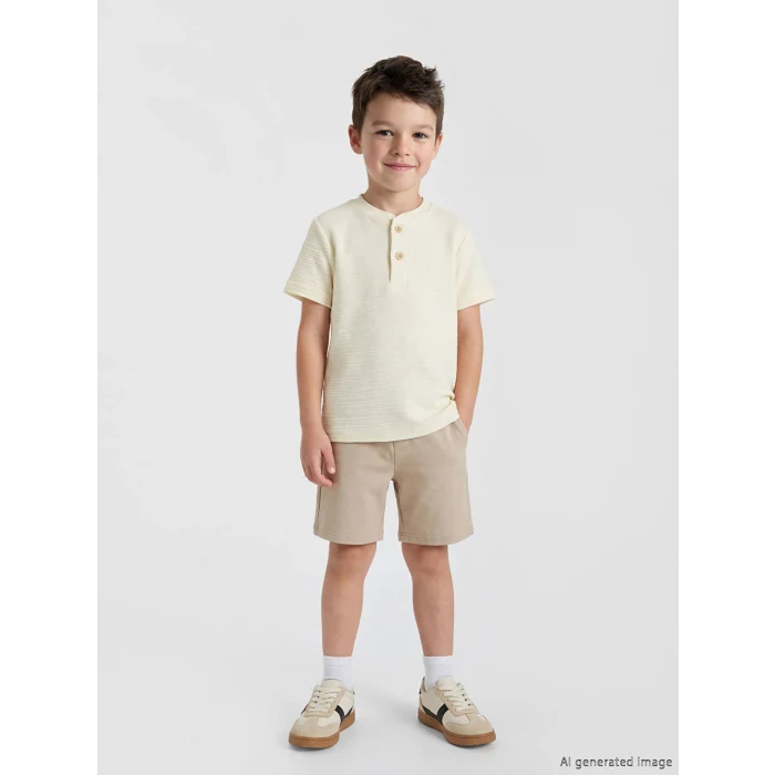 LCW Kids Bej Erkek Çocuk Tişört ve Şort