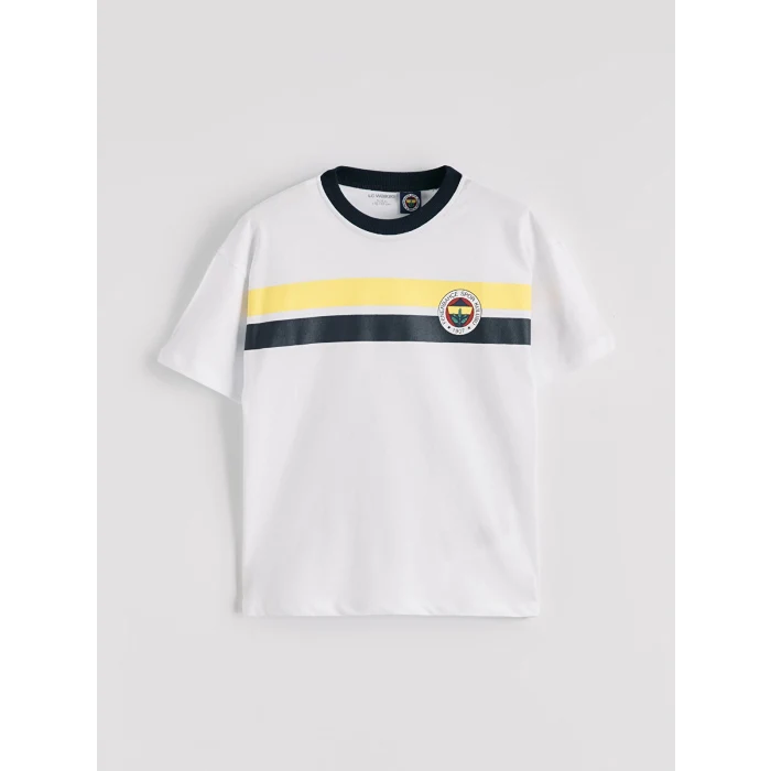 LCW Kids Beyaz Fenerbahçe Baskılı Erkek Çocuk Tişört 2li