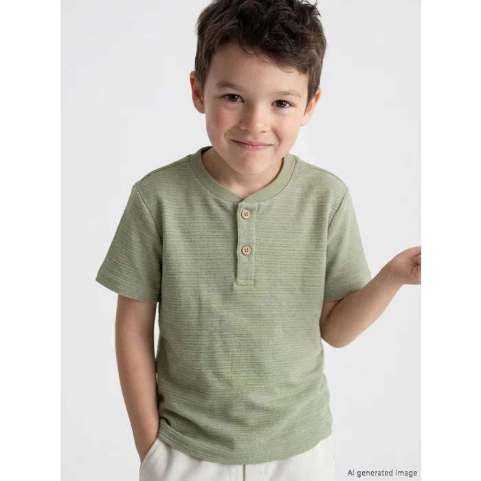 LCW Kids Yeşil Erkek Çocuk Tişört ve Şort