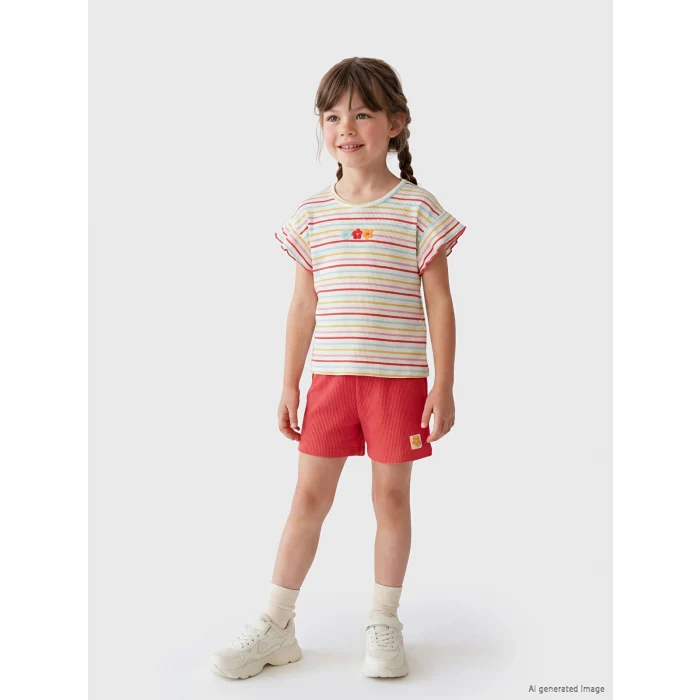 LCW Kids Karışık Kız Çocuk 2li Şort