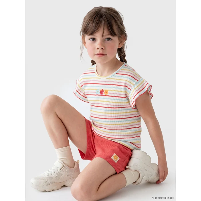 LCW Kids Karışık Kız Çocuk 2li Şort