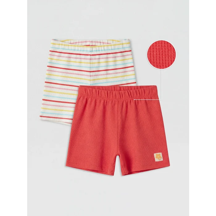 LCW Kids Karışık Kız Çocuk 2li Şort