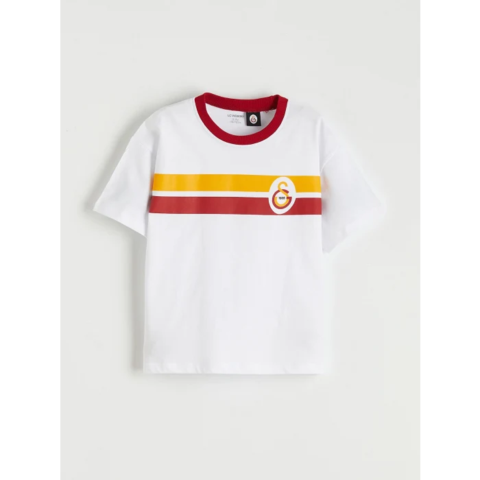 LCW Kids Beyaz Galatasaray Baskılı Erkek Çocuk Tişört 2li