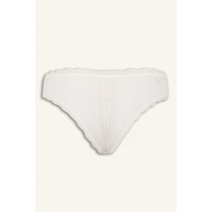 Defacto H7786AXWT16 Beyaz Dantel Detaylı 3lü Slip Külot