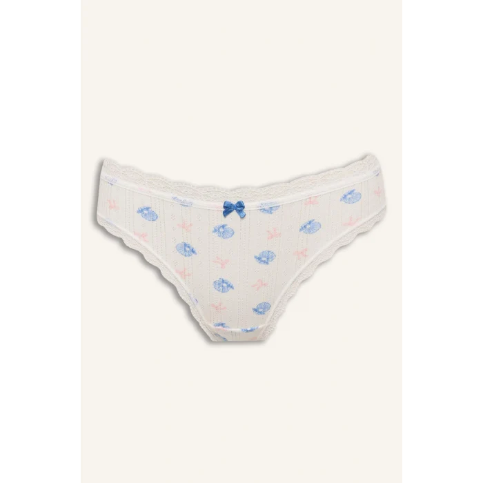 Defacto H7786AXWT16 Beyaz Dantel Detaylı 3lü Slip Külot