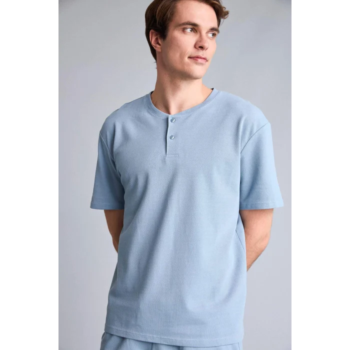 Defacto H5199AXBE299 Mavi %100 Pamuk Marvel Spıderman 2li Pijama Takımı Erkek Bebek