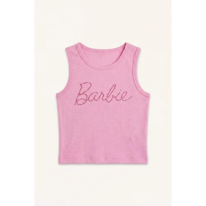 Defacto H7261A8PN666 Pembe Barbie Bisiklet Yaka Atlet Kız Çocuk