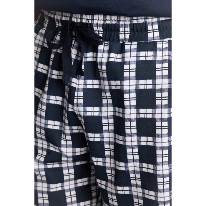 Defacto H5421AXNV135 Lacivert %100 Pamuk Hayvan Baskılı 2li Ecru Pijama Takımı Erkek Bebek