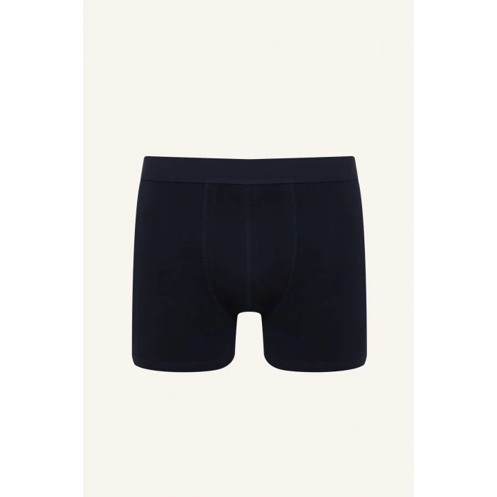 Defacto H4490AXNV135 Lacivert Regular Fıt Baskılı 3lü Boxer