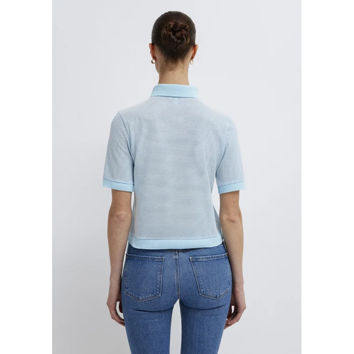 Mavi 1614310-91728 Çizgili Mavi Polo Tişört
