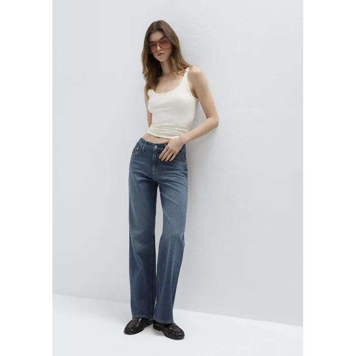 Mavi 1012645-A3167 Lovely Classic Denim Puslu Koyu Mavi Jean Pantolon