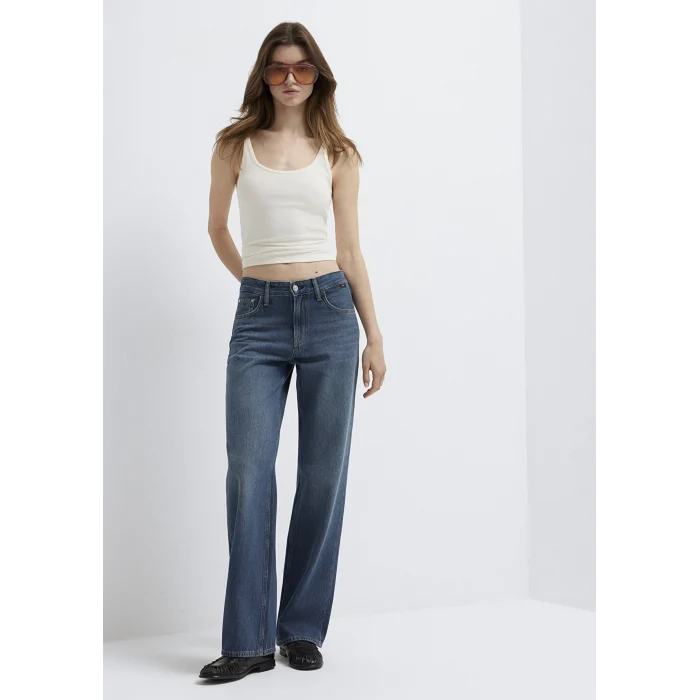 Mavi 1012645-A3167 Lovely Classic Denim Puslu Koyu Mavi Jean Pantolon