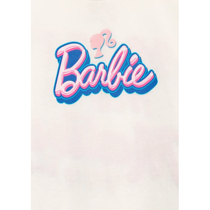 Mavi 7610453-70057 Barbie Baskılı Ekru Tişört