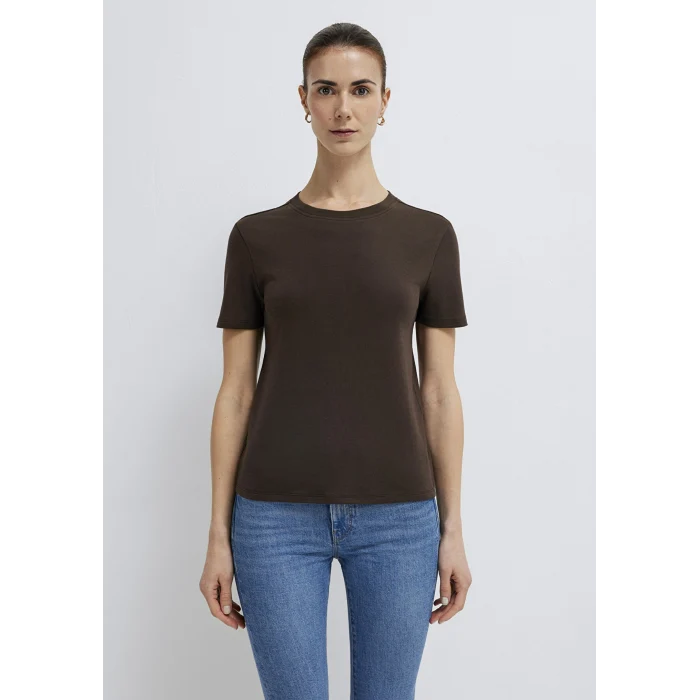 Mavi 1614181-90707 Kahverengi Basic Tişört