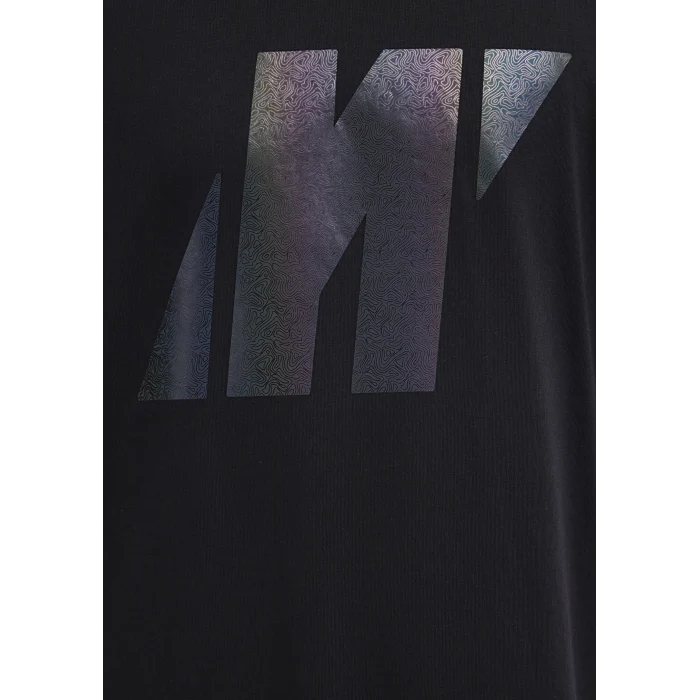 Mavi 0613087-900 Mavi Pro Logo Baskılı Siyah Tişört