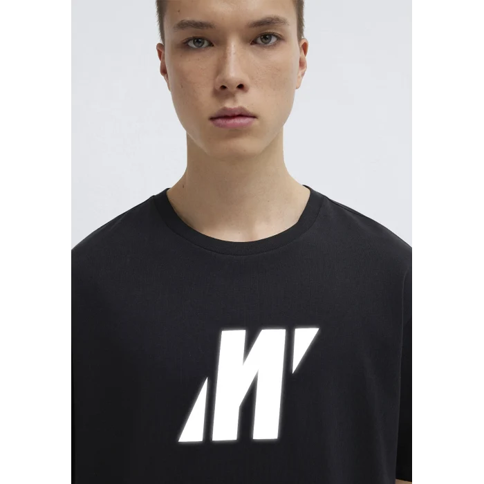 Mavi 0613092-900 Mavi Pro Logo Reflektör Detaylı Siyah Tişört