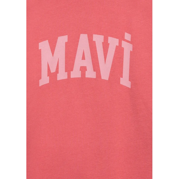Mavi 6610484-71102 Mavi Logo Baskılı Kırmızı Tişört
