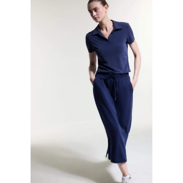 Defacto G0751AXNV268 Lacivert Standart Fıt Polo Yaka Sporcu Kısa Kollu Polo Tişört