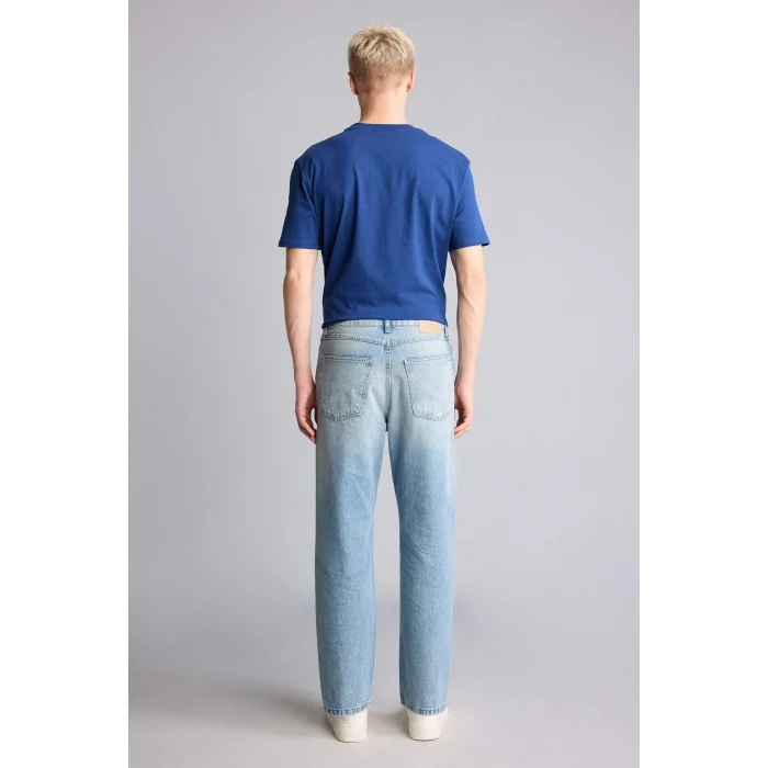 Defacto I2149AXNM39 Mavi %100 Pamuk Baggy Fıt Mavi Jean Pantolon
