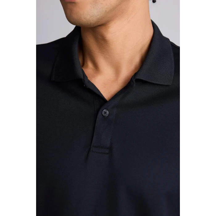 Defacto D9779AXBK81 Siyah Slım Fıt Sporcu Pike Polo Tişört