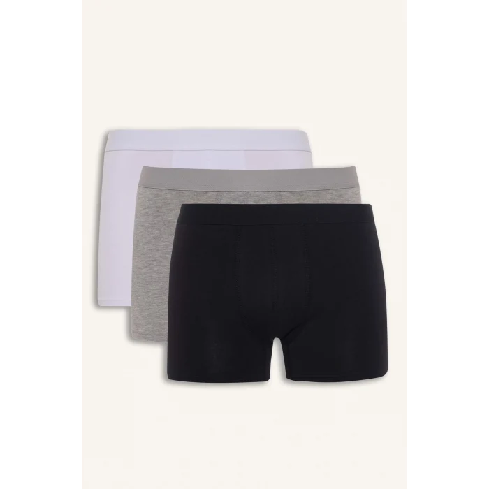 Defacto A3152AXWT34 Beyaz Regular Fıt 3lü Boxer