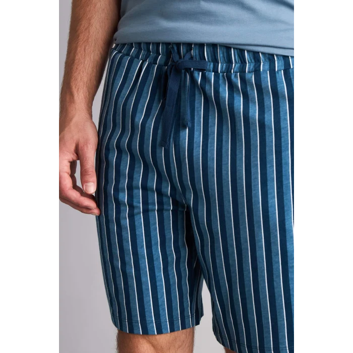 Defacto H8712AXBE485 Mavi %100 Pamuk Çiçekli 2li Dokuma Somon Pijama Kız Bebek