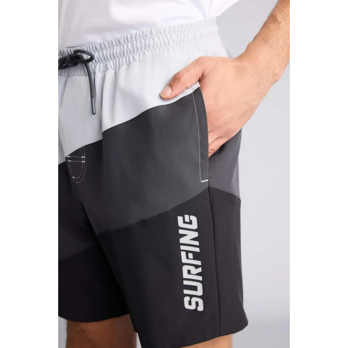 Defacto B5997AXAR202 Antrasit Esnek Kumaş Deniz Şortu