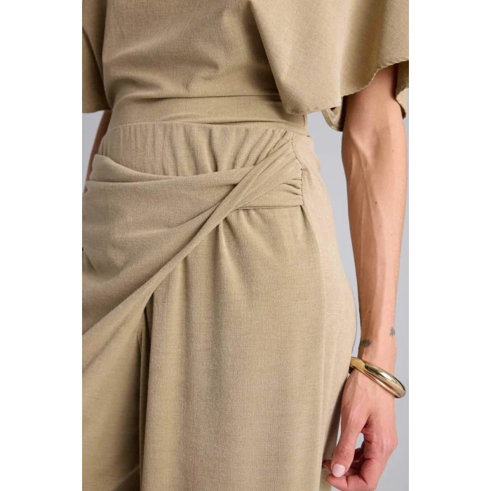 Defacto H3879AXBG801 Bej Wıde Leg Krep Pantolon