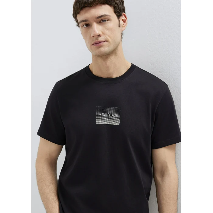 Mavi 0613364-71379 Mavi Black Baskılı Siyah Tişört