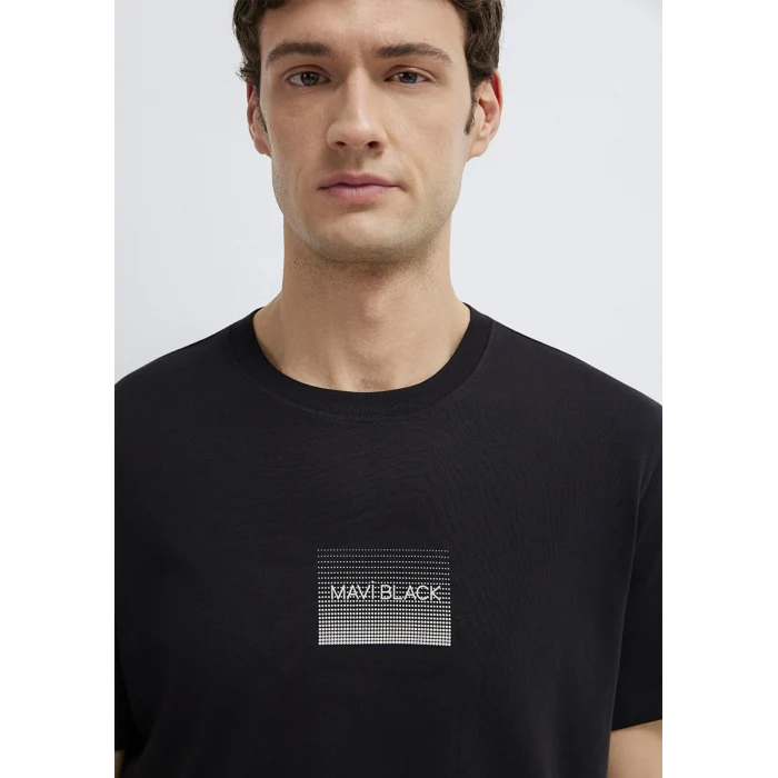 Mavi 0613364-71379 Mavi Black Baskılı Siyah Tişört