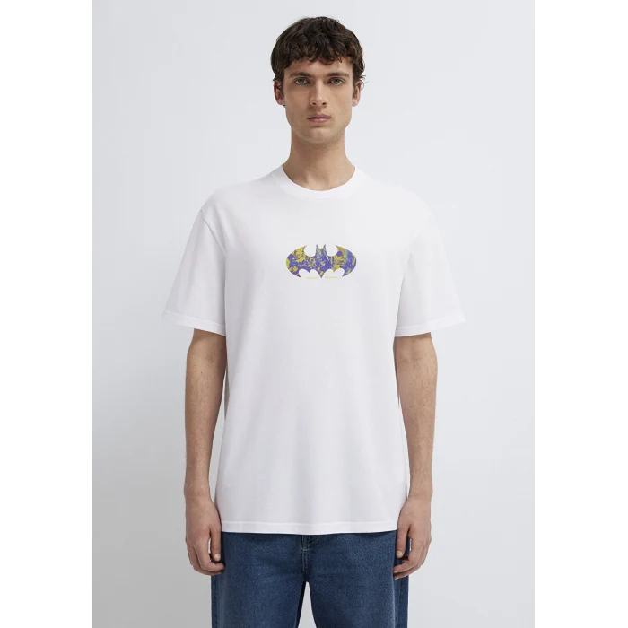 Mavi 0613204-620 Batman Baskılı Beyaz Tişört