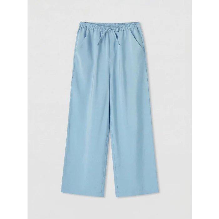 LCW Kids Mavi Loose Fit Kız Çocuk Pantolon