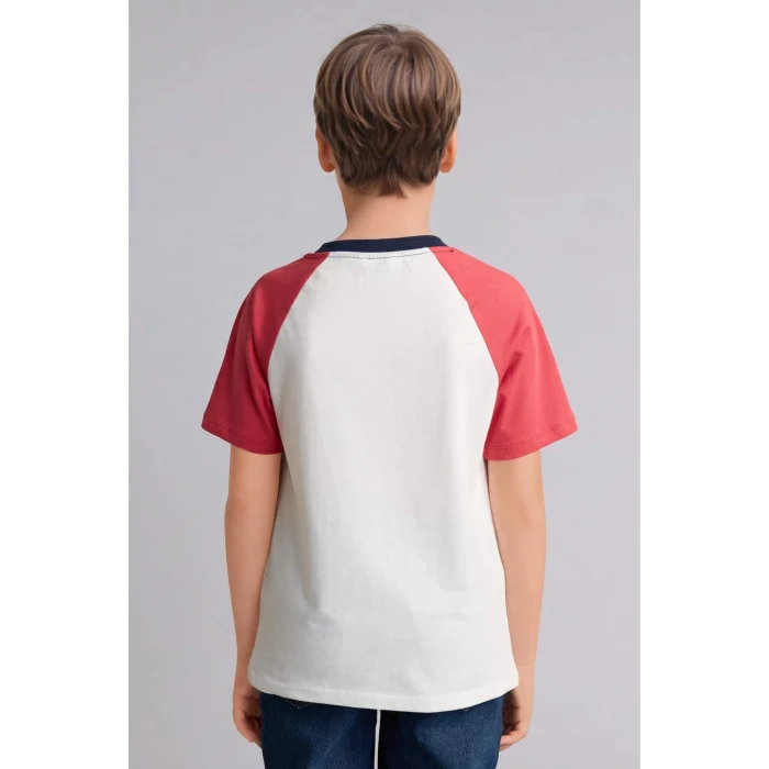 Defacto H6383A8BR187 Bordo %100 Pamuk Tişört Erkek Çocuk