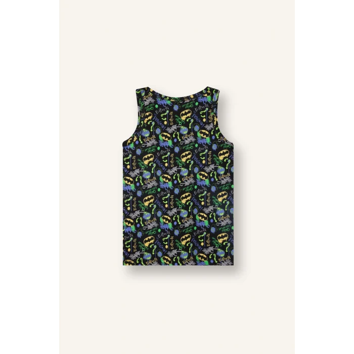Defacto C8798A8BK81 Siyah %100 Pamuk Pijama Takımı Regular Fit Ayıcıklı Uzun Kollu Üst Kareli Uzun Alt