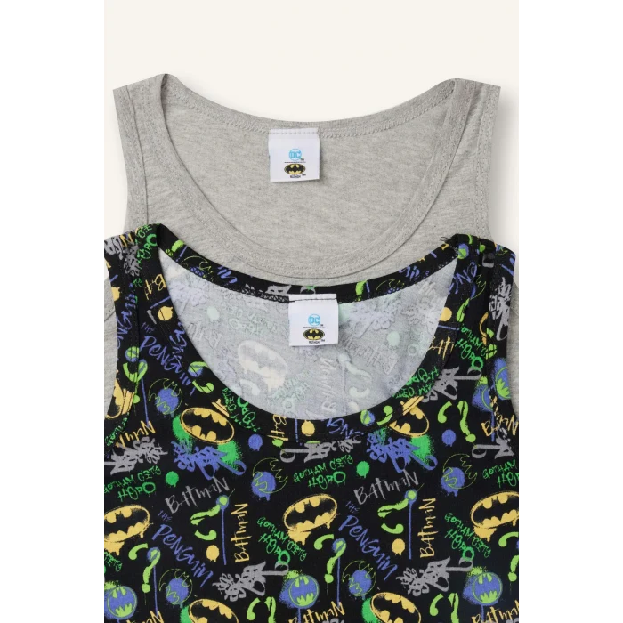 Defacto C8798A8BK81 Siyah %100 Pamuk Pijama Takımı Regular Fit Ayıcıklı Uzun Kollu Üst Kareli Uzun Alt