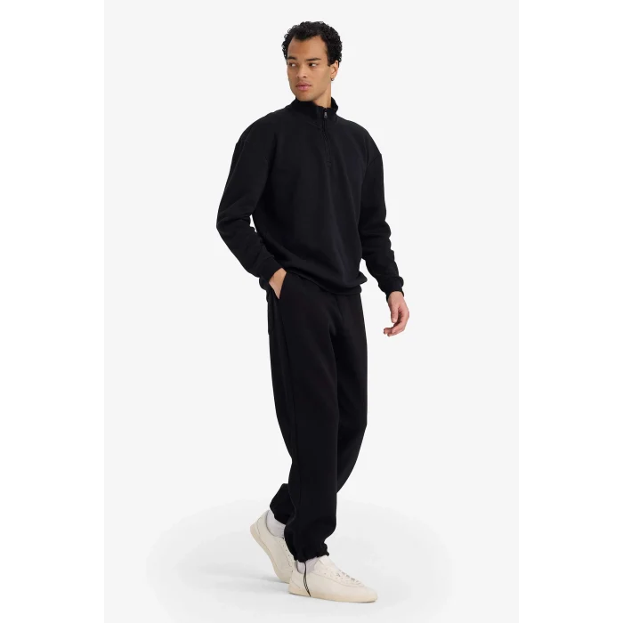 Defacto F8560AXBK81 Siyah Relax Fıt Pantolon