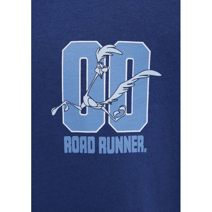 Mavi 0613200-70758 Road Runner Baskılı Mavi Tişört