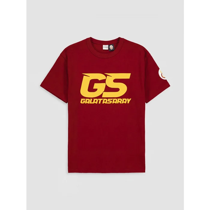 LCW Kids Kırmızı Galatasaray Baskılı Erkek Çocuk Tişört