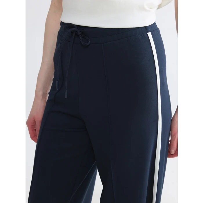 LCW Modest Lacivert Beli Lastikli Soft Touch Kadın Eşofman Altı