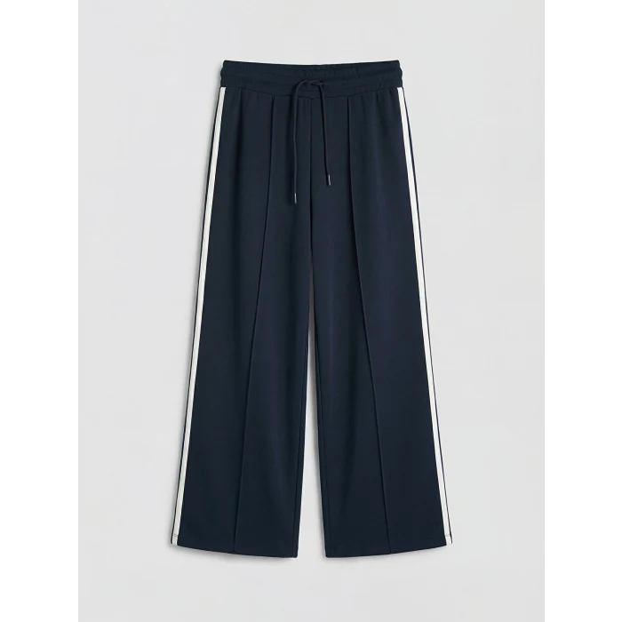 LCW Modest Lacivert Beli Lastikli Soft Touch Kadın Eşofman Altı