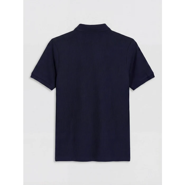 LCWAIKIKI Classic Lacivert Polo Yaka Dokulu Erkek Tişört