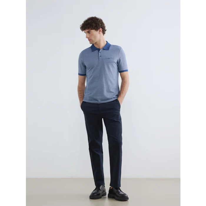 LCWAIKIKI Classic Lacivert Polo Yaka Erkek Tişört