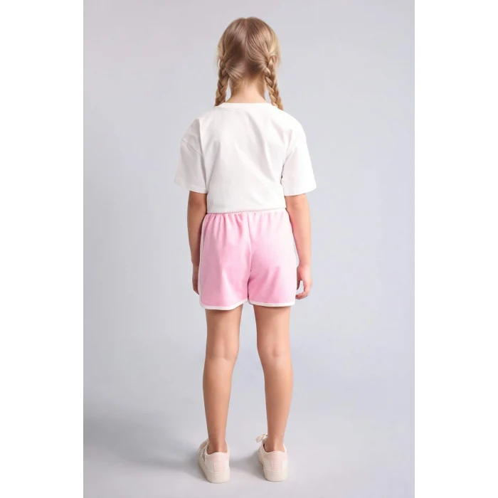Defacto G9070A8PN666 Pembe Kısa Paça Şort Kız Çocuk