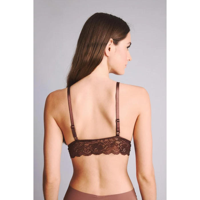 Defacto D7843AXBN318 Kahve Dantelli Kaplı Pedli Balensiz Bralet