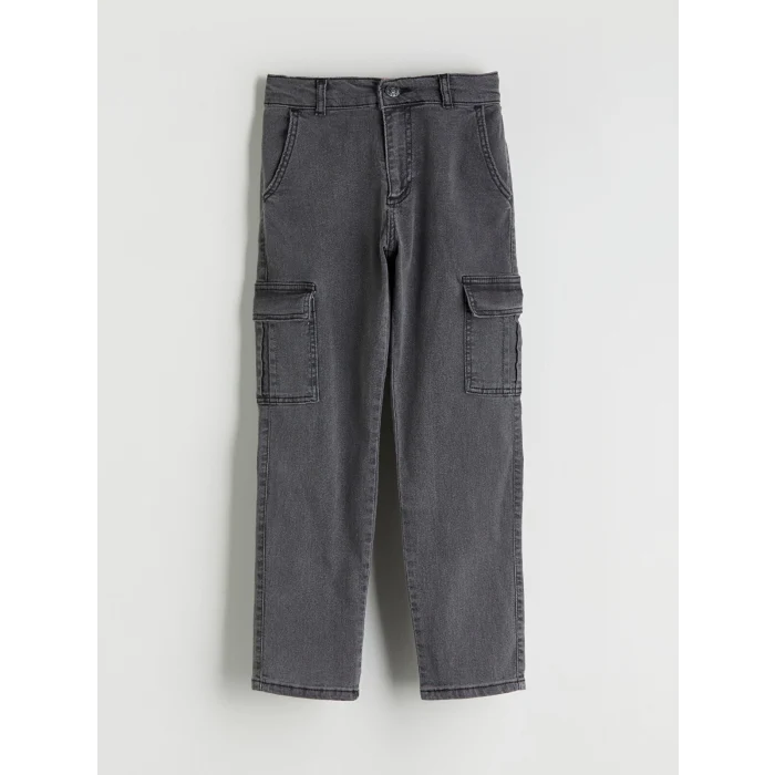 LCW Kids Antrasit Erkek Çocuk Kargo Jean Pantolon