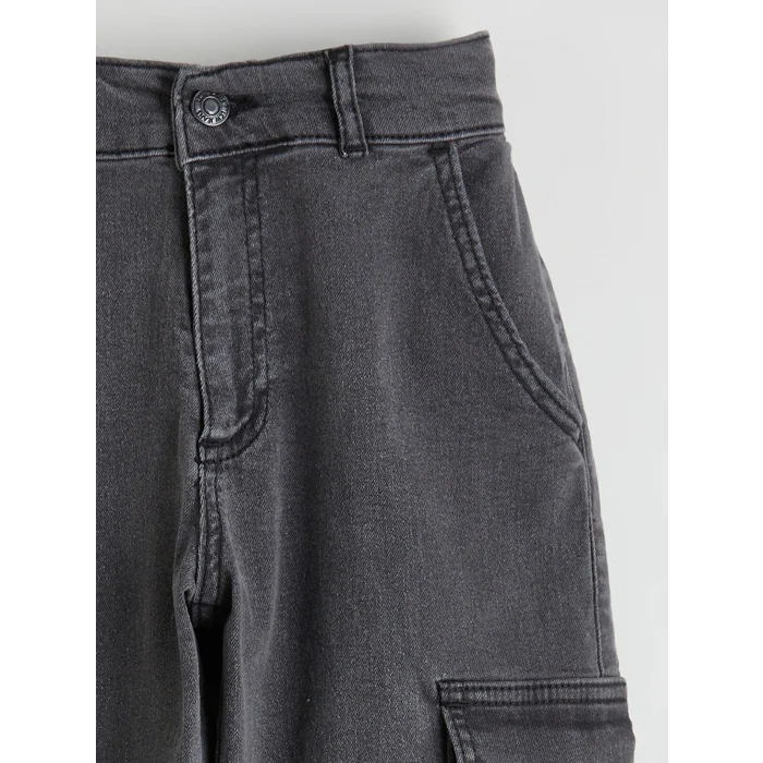 LCW Kids Antrasit Erkek Çocuk Kargo Jean Pantolon