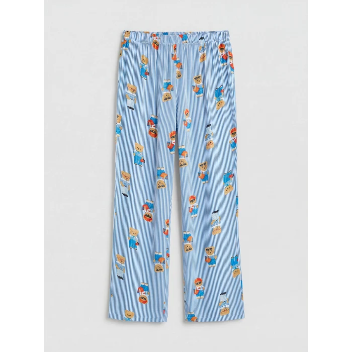 LCW DREAM Ekru Ayı Teddy Baskılı Kadın Pijama Takım