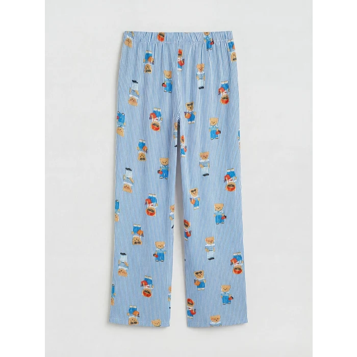 LCW DREAM Ekru Ayı Teddy Baskılı Kadın Pijama Takım