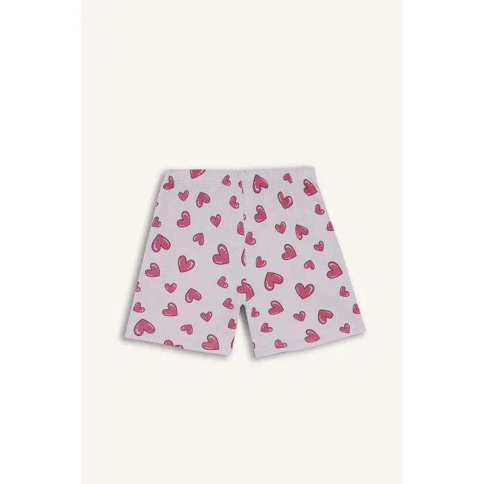 Defacto H8359A8PN256 Pembe %100 Pamuk Regular Fıt 2li Pijama Takımı Kız Çocuk